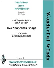 Two Neapolitan Songs C Flute Trio cover Thumbnail